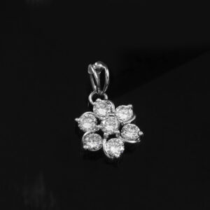 Blossom Sparkle Pure Gold Diamond Flower Pendant
