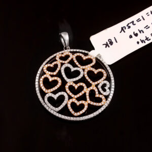 Eternal Hearts Pure Gold Diamond Pendant